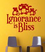 Small Ignorance is Bliss Wall Decal Quotes