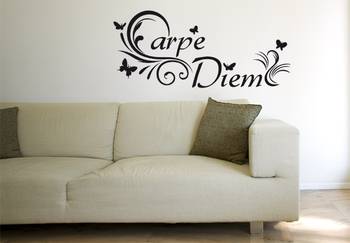 Small Capre Diem Wall Decal Modern Graphic 1