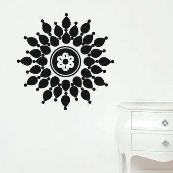 Small Droplet Flower Wall Decal Modern Graphic 1