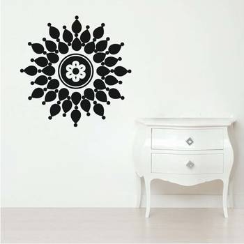 Small Droplet Flower Wall Decal Modern Graphic 2
