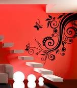 Small Butterflies And Pretty Vines Modern Graphic