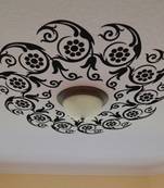 Small Flowers in Circle Ceiling Decal Modern Graphic