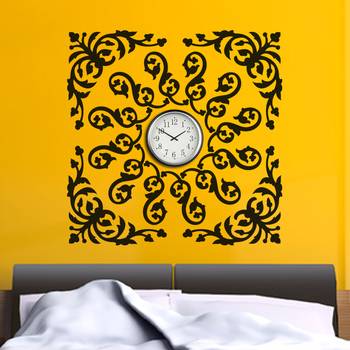 Small Square Traditional Abstract Modern Graphic 1
