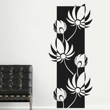 Large Lovely Lotus Wall Decal Modern Graphic 1