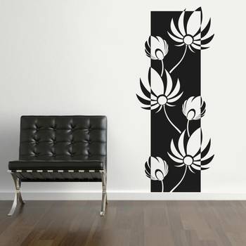 Large Lovely Lotus Wall Decal Modern Graphic 2