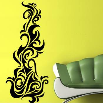 Medium Abstract Flames Wall Decal Modern Graphic 1
