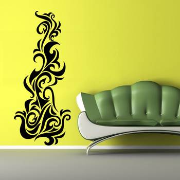 Medium Abstract Flames Wall Decal Modern Graphic 2