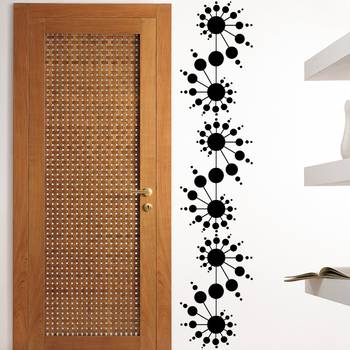 Medium Delightful Spiral Dots Wall Decal Modern Graphic 1