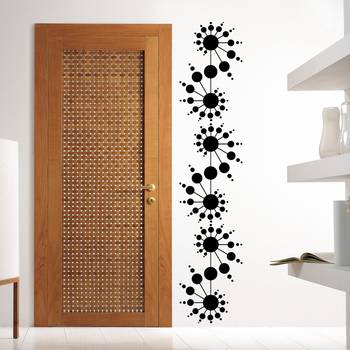 Medium Delightful Spiral Dots Wall Decal Modern Graphic 2