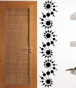 Large Delightful Spiral Dots Wall Decal Modern Graphic