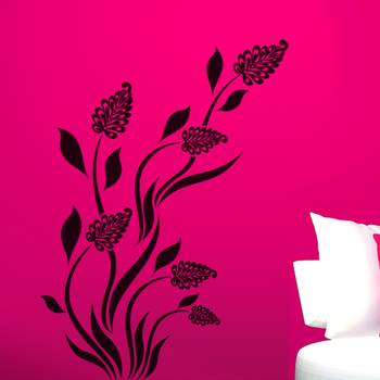 Medium Grass Flowers Wall Decal Nature 1