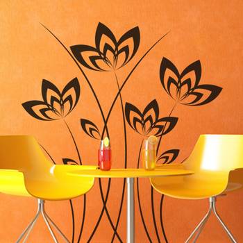 Small Floral Elegance Wall Decal Nature 1