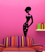 Small Stylish Lady Wall Decal Modern Woman