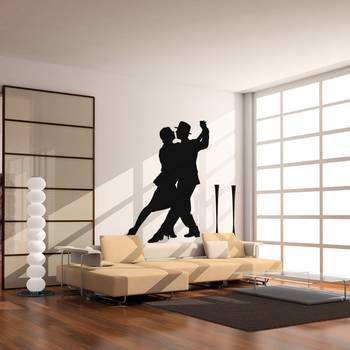 Small Dancing Couple Wall Decal Modern Woman 2