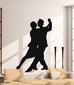 Large Dancing Couple Wall Decal Modern Woman
