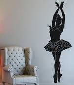 Large Graceful Dance Move Wall Decal Modern Woman