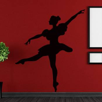 Large Delightful Dancer Wall Decal Modern Woman 1