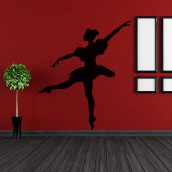Large Delightful Dancer Wall Decal Modern Woman 2
