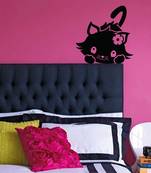 Large Cat Fun Wall Decal Birds and Animal