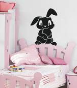 Large Funny Bunny Wall Decal Birds and Animal
