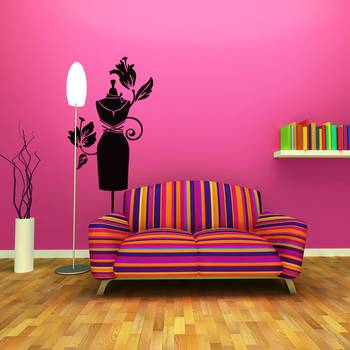 Small Feel Dressy Wall Decal Modern Woman 1