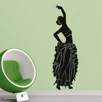 Large Dancing Diva Wall Decal Modern Woman 1