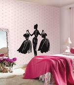 Large Dress Up Dilemma Wall Decal Modern Woman