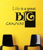 Small Life is a Big Canvas Wall Decal Quotes