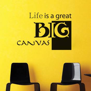 Medium Life is a Big Canvas Wall Decal Quotes 1