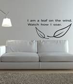 Medium Leaf on the Wind Wall Decal Quotes
