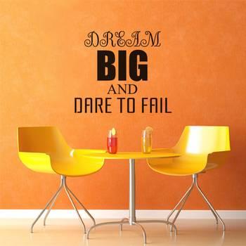 Small Dream Big Dare to Fail Wall Decal Quotes 1