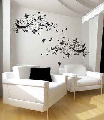 Medium Vines Of Spring Wall Decal Modern Graphic 1