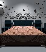 Large Butterflies and Vine Wall Decal Modern Graphic