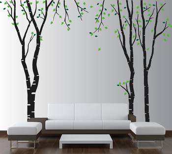 Medium Tall Trees Wall Decal Nature 1