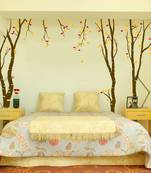 Large Budding Birch Trees Wall Decal Nature