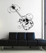 Small Arty Guitar Wall Decal Modern Graphic