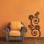 Medium Flowers with Spiral Stems Wall Decal Nature
