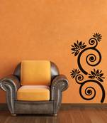 Large Flowers with Spiral Stems Wall Decal Nature
