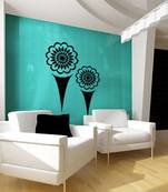 Small Flowers And Cones Wall Decal Nature