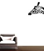 Large Giraffe Head Wall Decal Birds and Animal