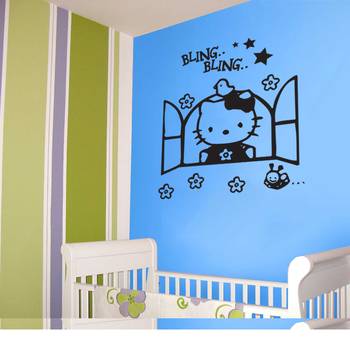 Large Hello Kitty Wall Decal Kids Decal 1