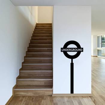 Small Underground Sign Wall Decal Modern Graphic 1
