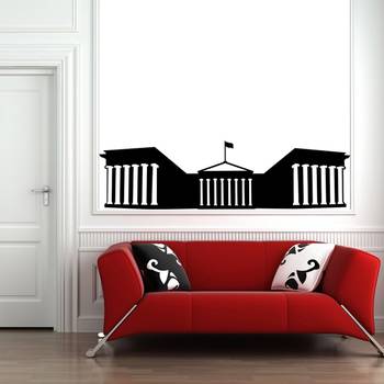 Medium Parthenon Wall Decal Modern Graphic 1