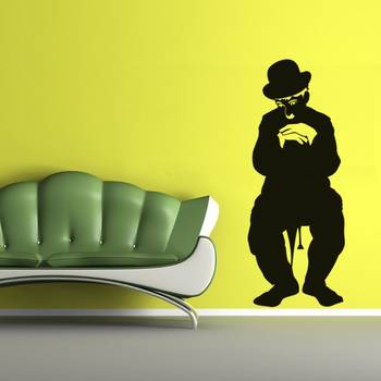 Large Charlie Chaplin Wall Decal Modern Graphic 1