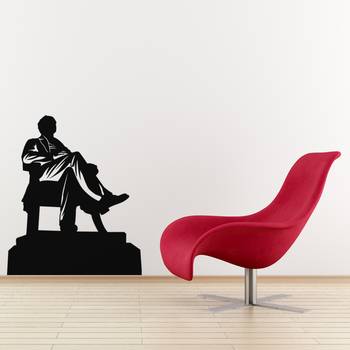 Large Abraham Lincoln Wall Decal Modern Graphic 1