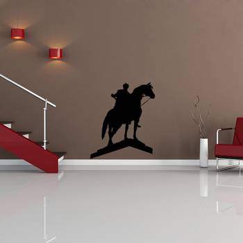 Large Joan of Arc Wall Decal Modern Graphic 1