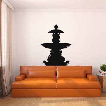Medium Fountain Wall Decal Modern Graphic 1