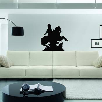 Small Warrior Wall Decal Modern Graphic 1