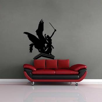 Small Warrior Princess Wall Decal Modern Graphic 1