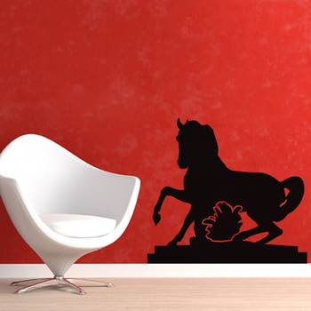 Small Galloping Horse Wall Decal Birds and Animal 1